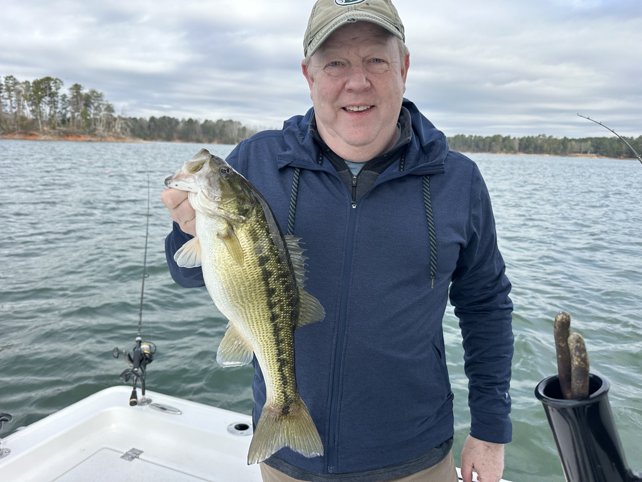 Spring Striped Bass And Spotted Bass On Lake Lanier