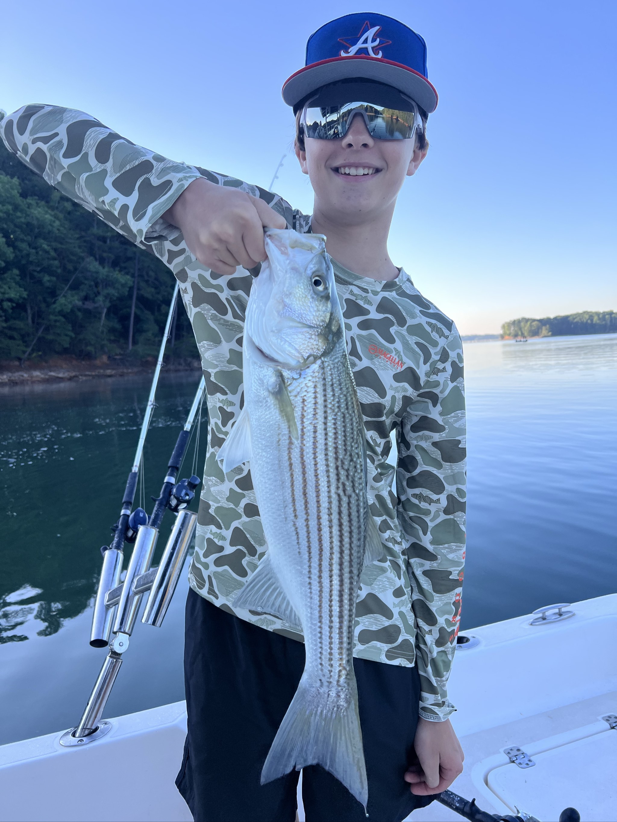 Striped Bass Action On Lake Lanier
