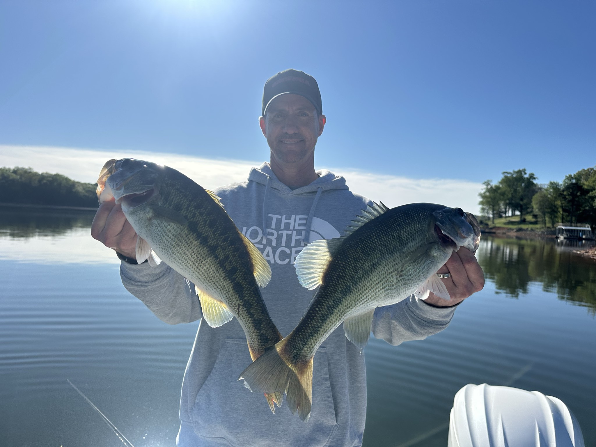 April Striped Bass And Spotted Bass On Lake Lanier
