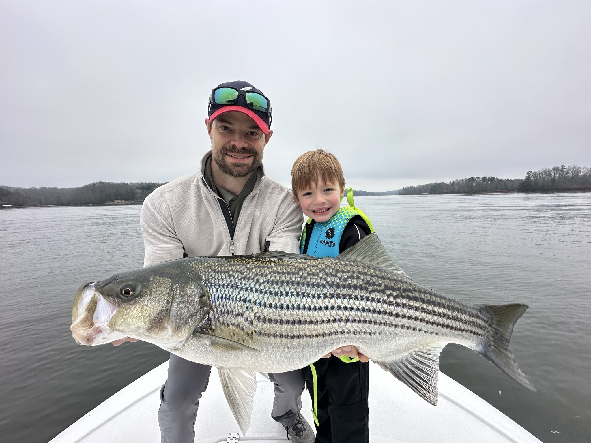 February Striped Bass Action On Lake Lanier
