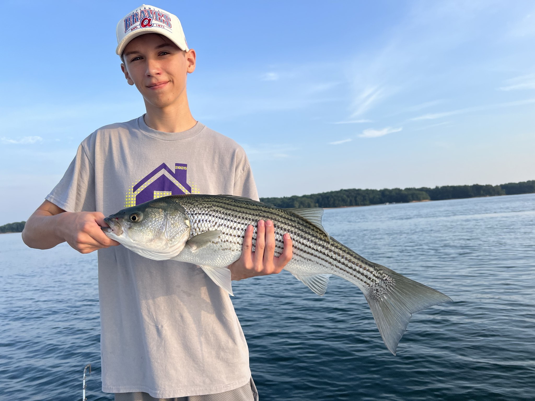 Trophy Striped Bass Lake Lanier Summer
