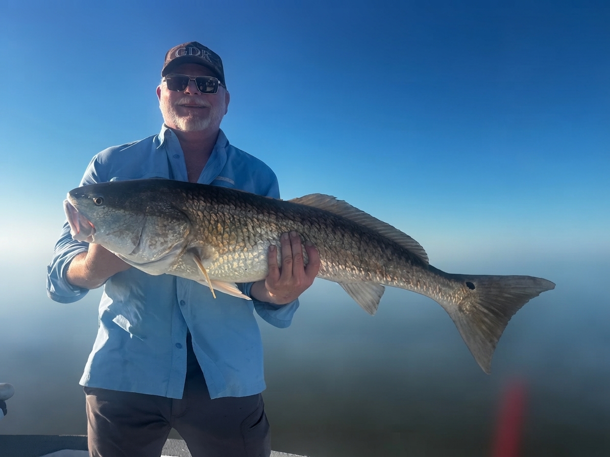 Red drum caught out of Venice, Oct 13, 2026