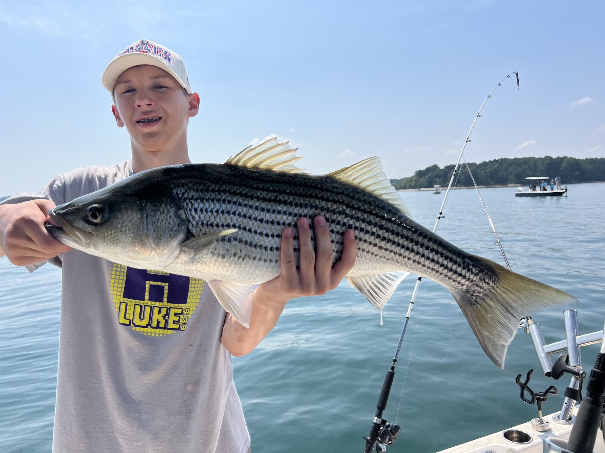 Trophy Striped Bass Lake Lanier Summer