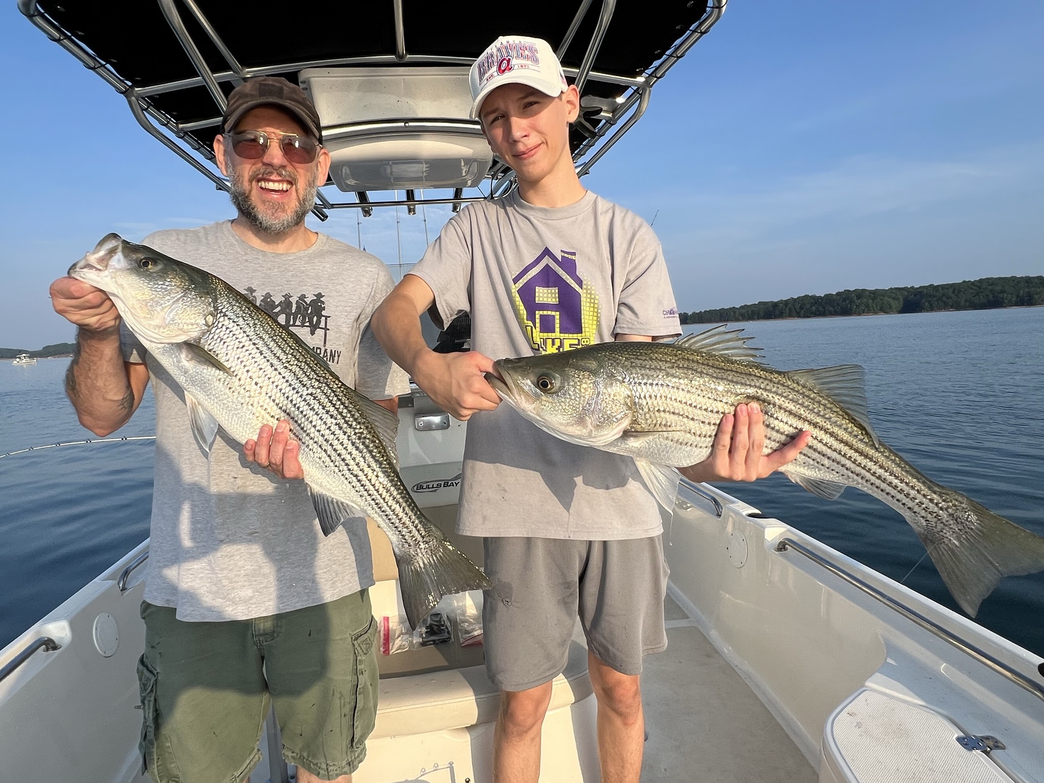 Trophy Striped Bass Lake Lanier Summer