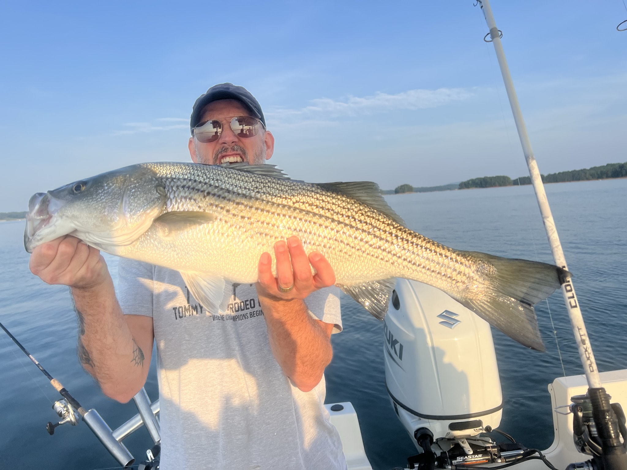 Trophy Striped Bass Lake Lanier Summer
