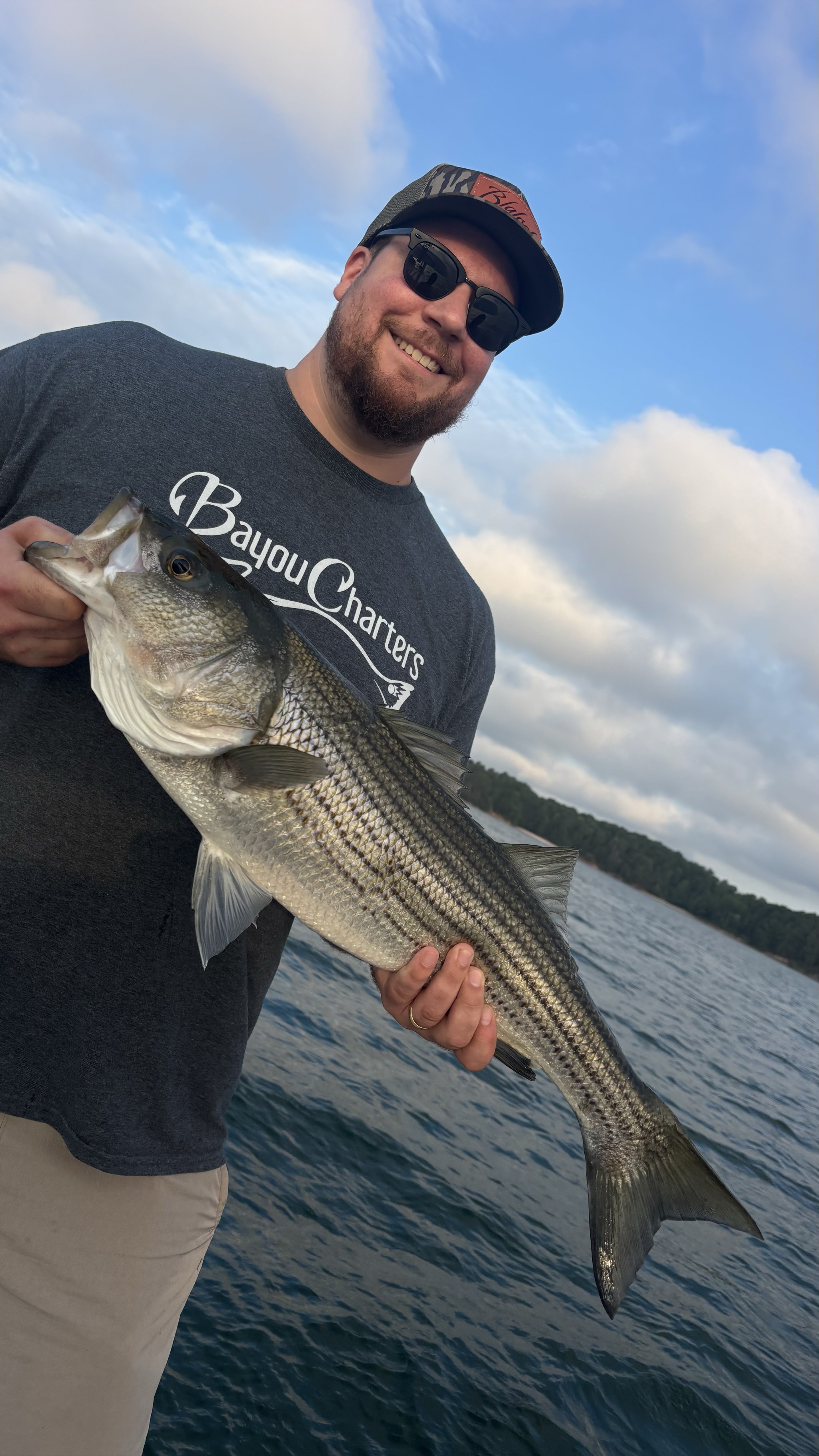 August Striped Bass Action on Lake Lanier