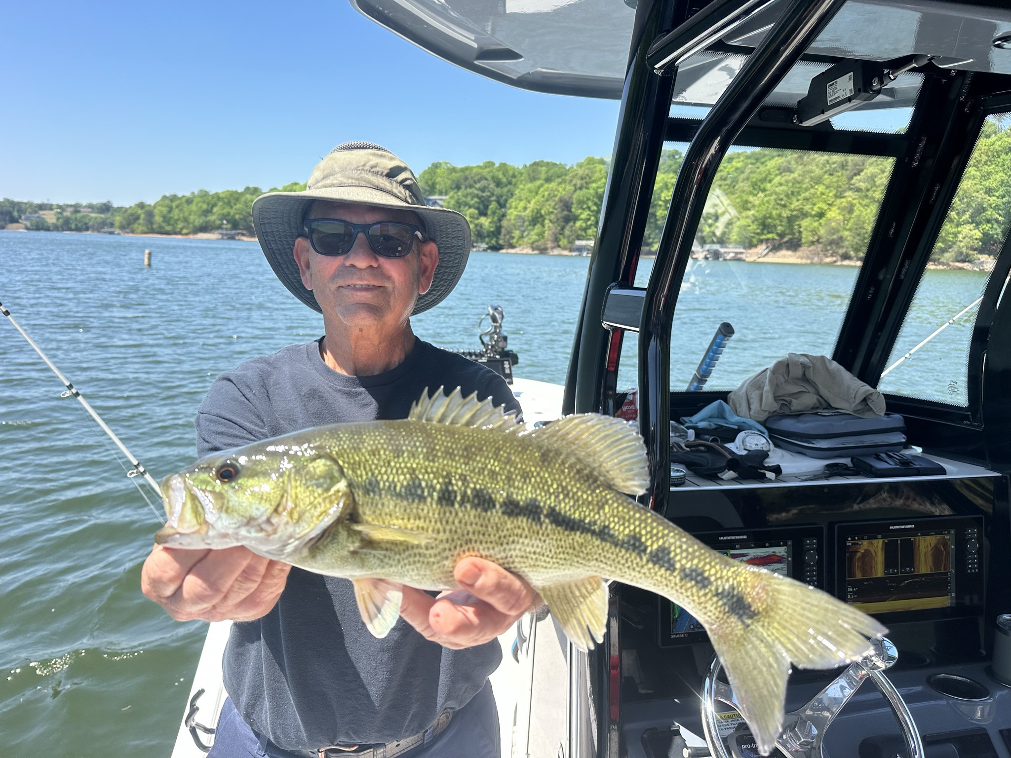 Striped Bass And Spotted Bass On Lake Lanier