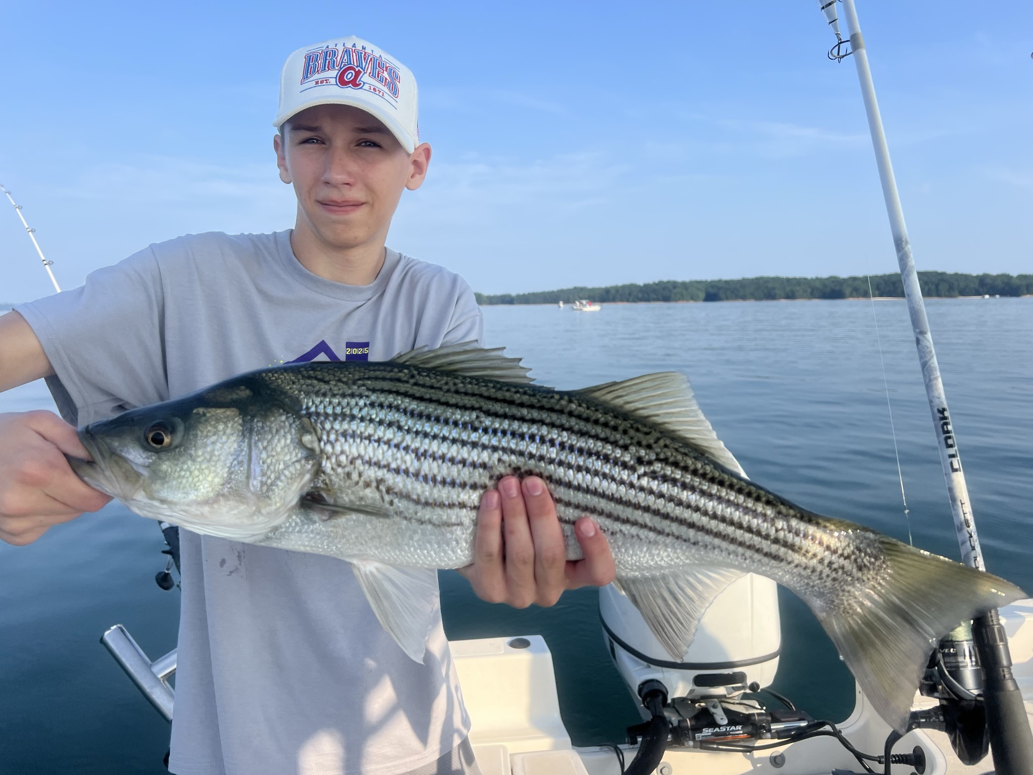 Trophy Striped Bass Lake Lanier Summer