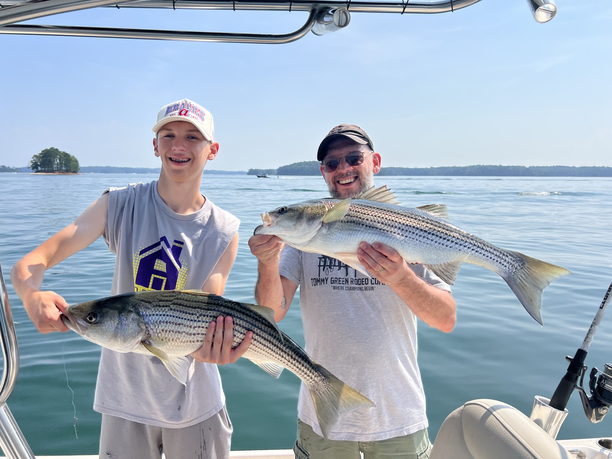 Trophy Striped Bass Lake Lanier Summer