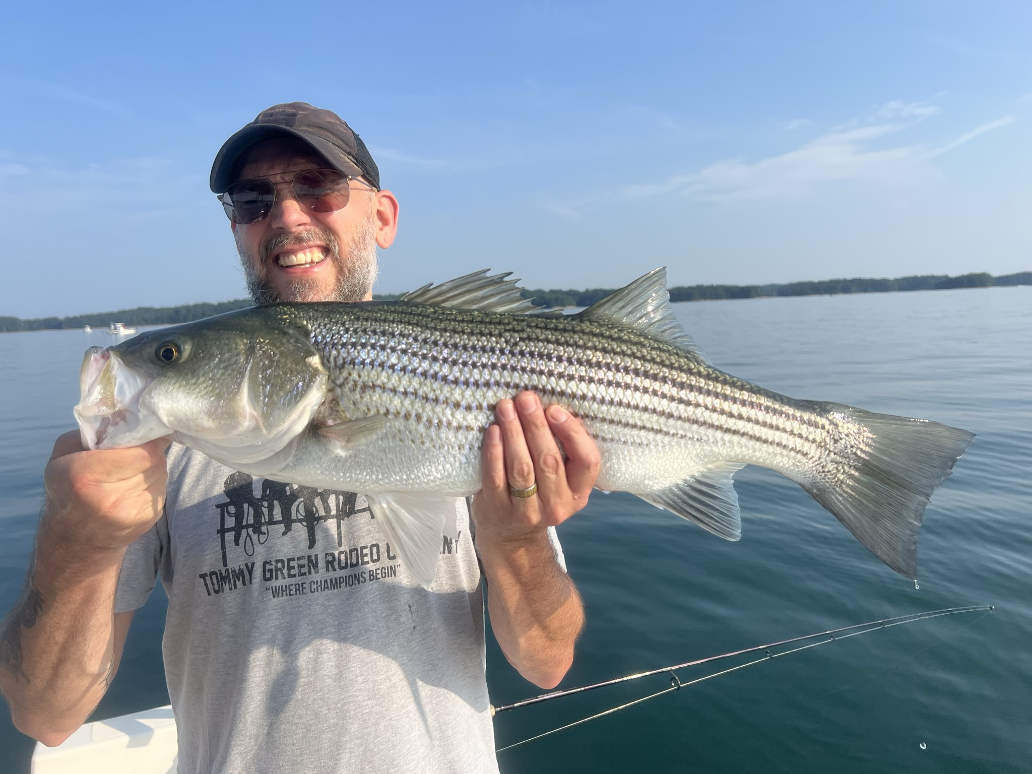 Trophy Striped Bass Lake Lanier Summer