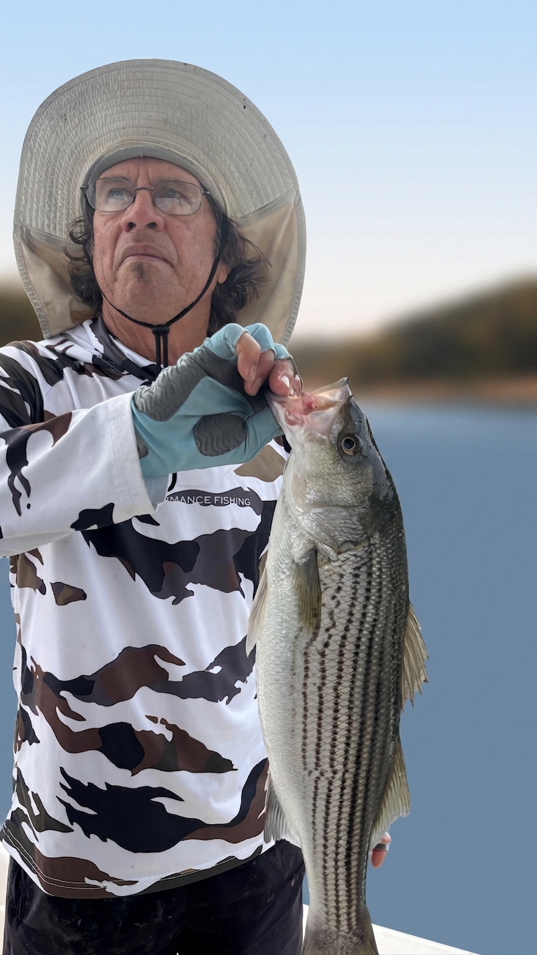 Striped And Spotted Bass On Lake Lanier