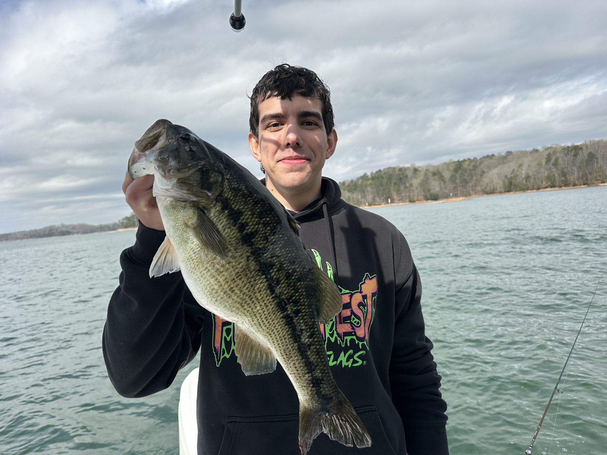 Spring Striped Bass And Spotted Bass On Lake Lanier