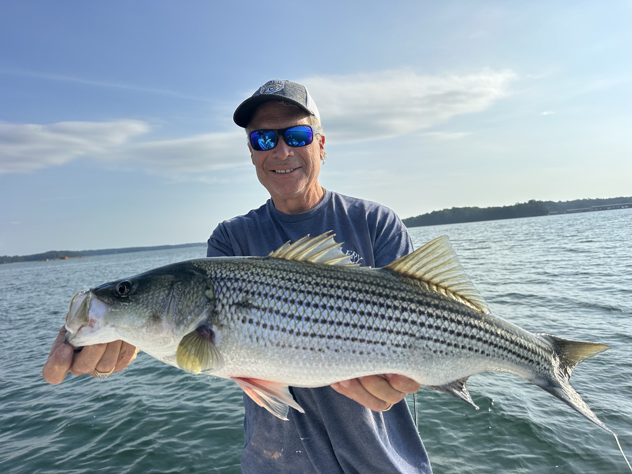Striped Bass Bite Heats Up Lake Lanier