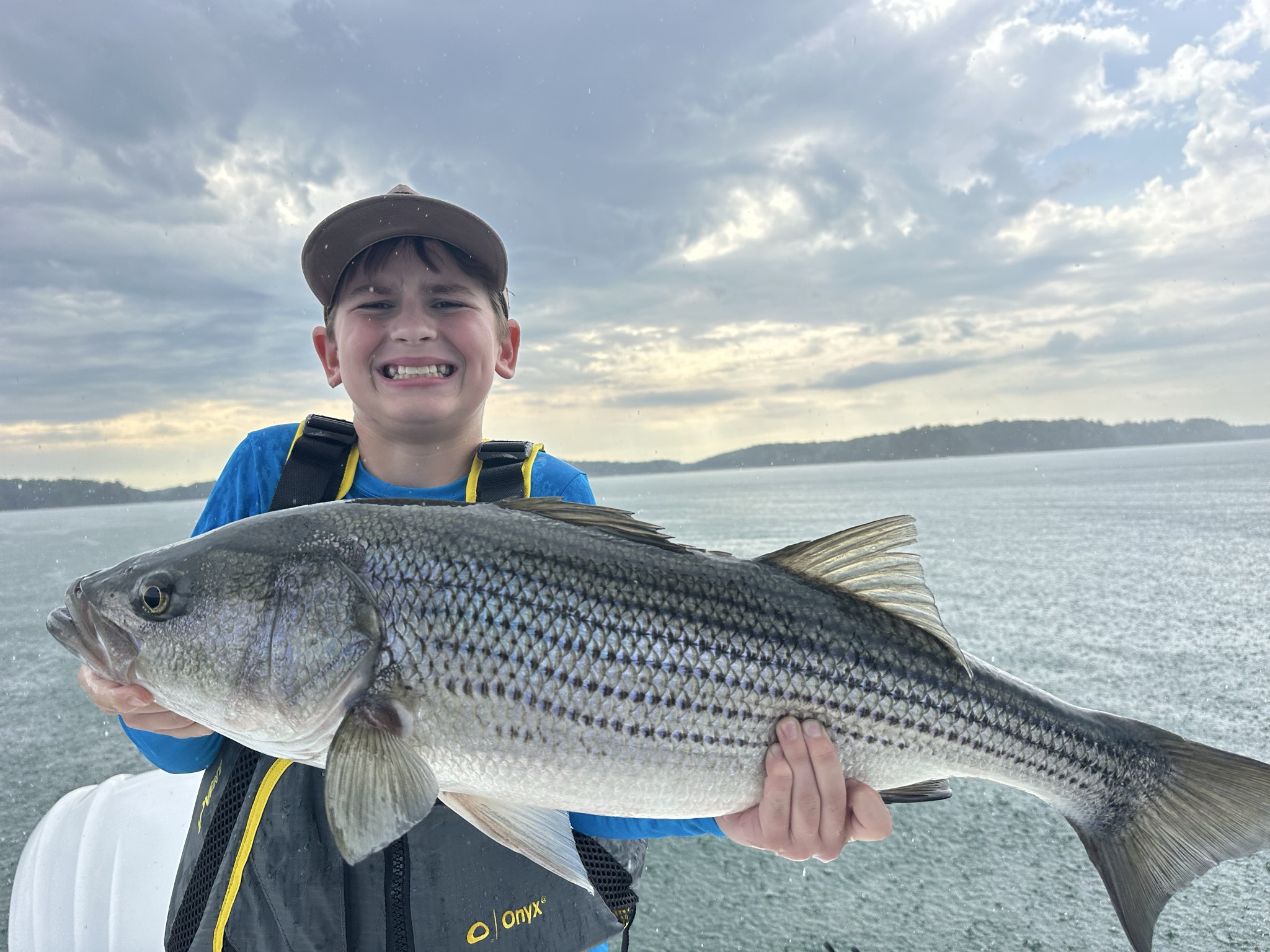 Striped Bass Action on Lake Lanier