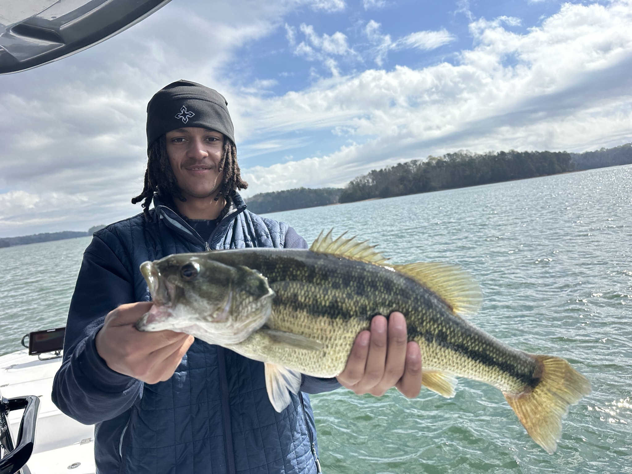 Spring Striped Bass And Spotted Bass On Lake Lanier