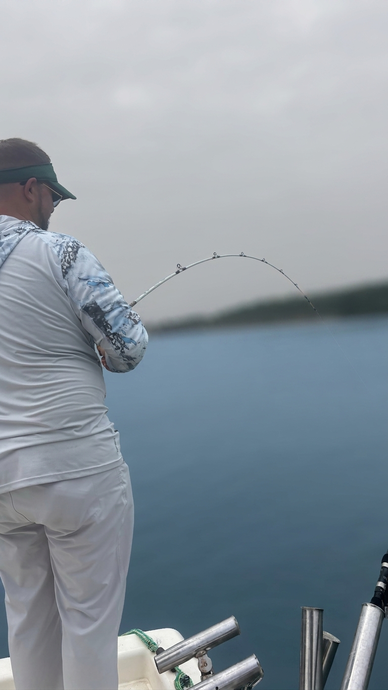 Striped And Spotted Bass On Lake Lanier