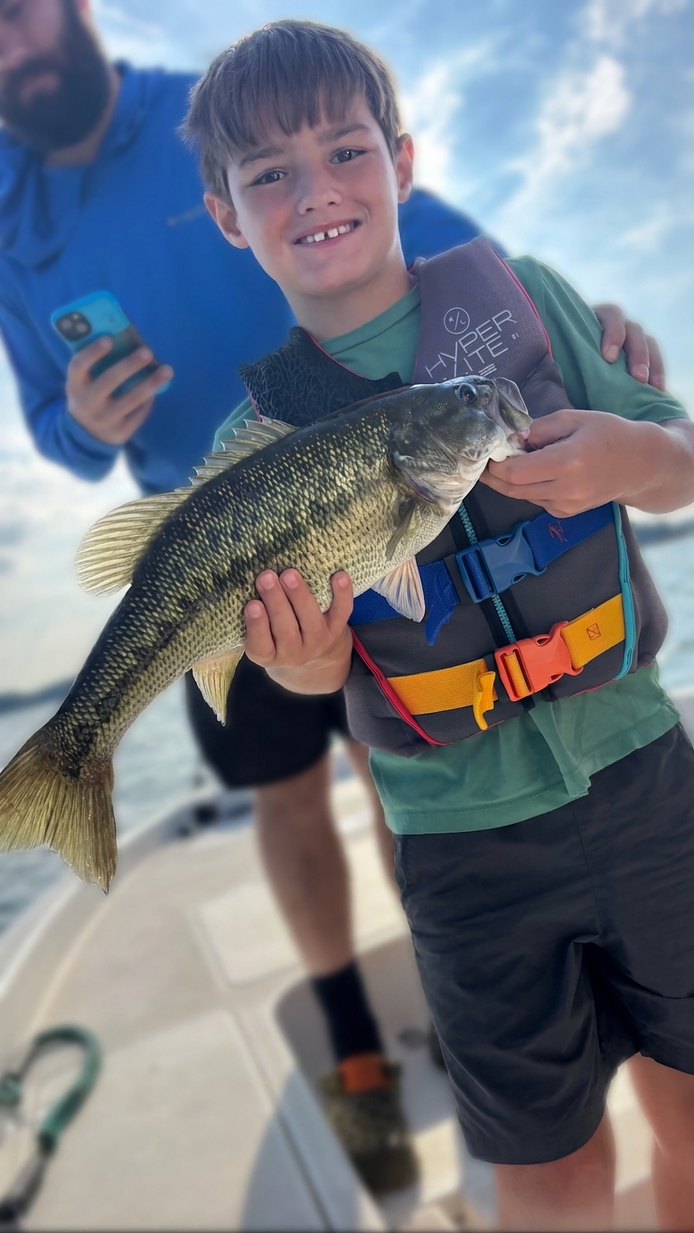 Sunset Bass Action On Lake Lanier