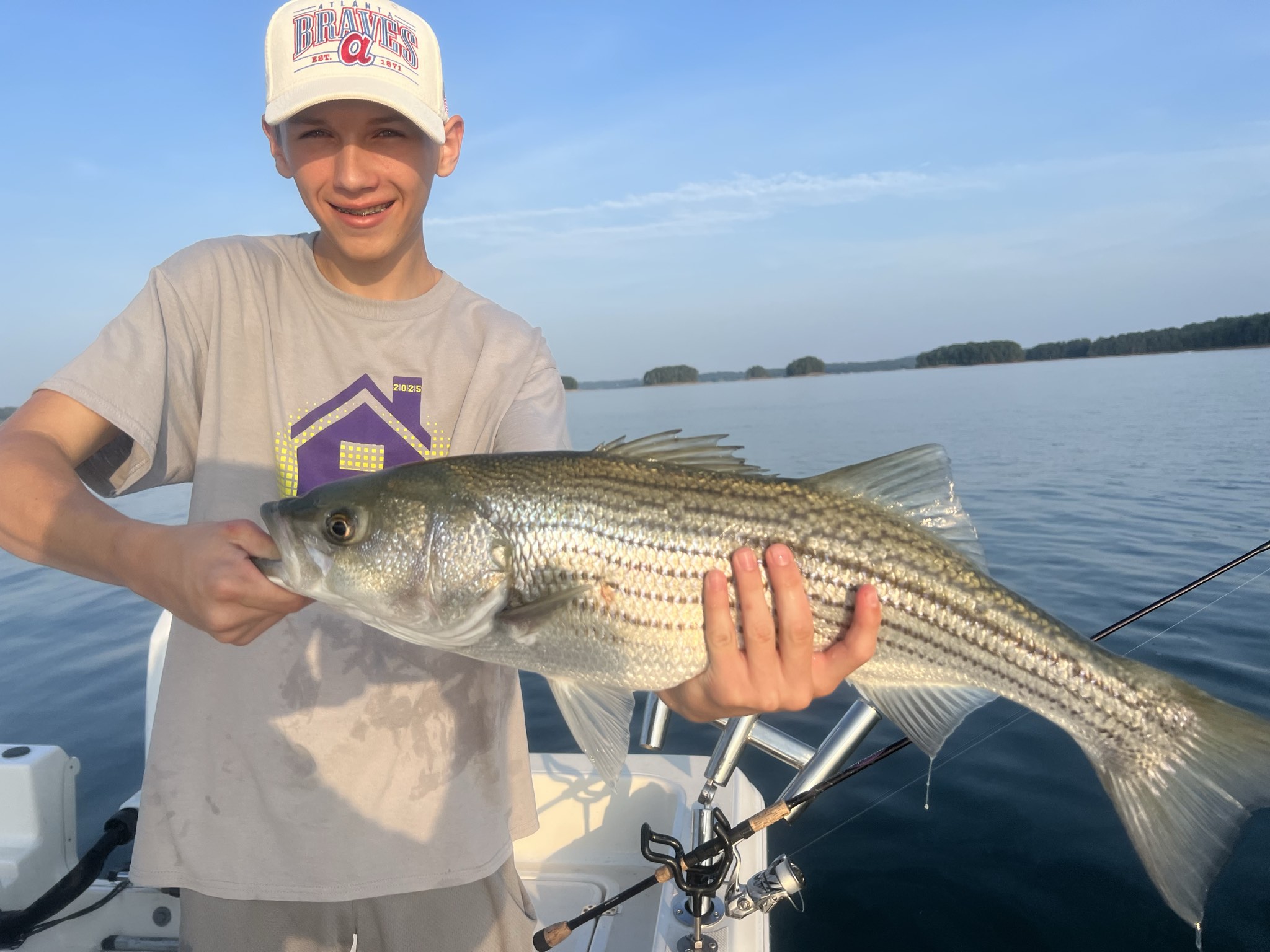 Trophy Striped Bass Lake Lanier Summer