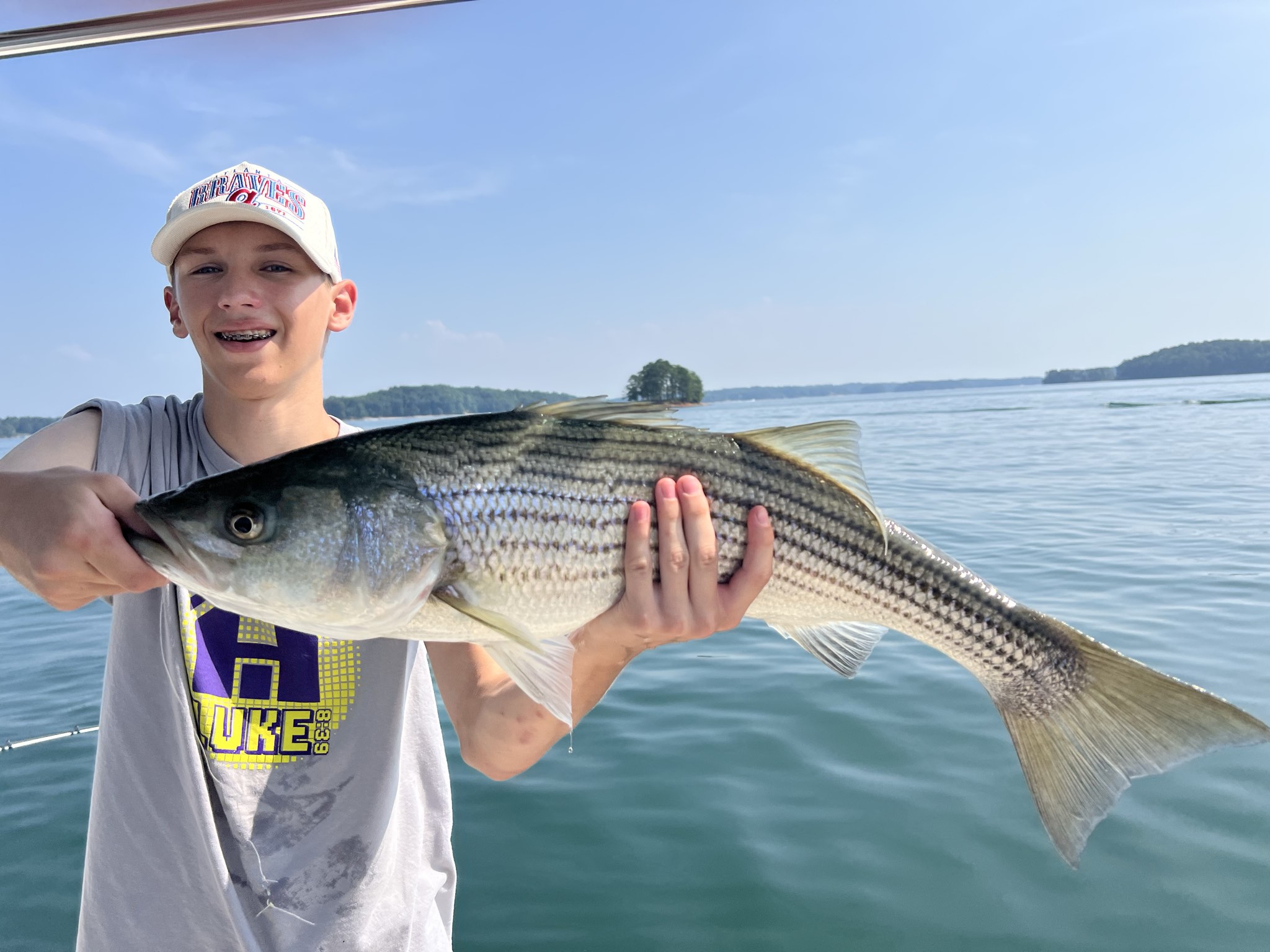 Trophy Striped Bass Lake Lanier Summer