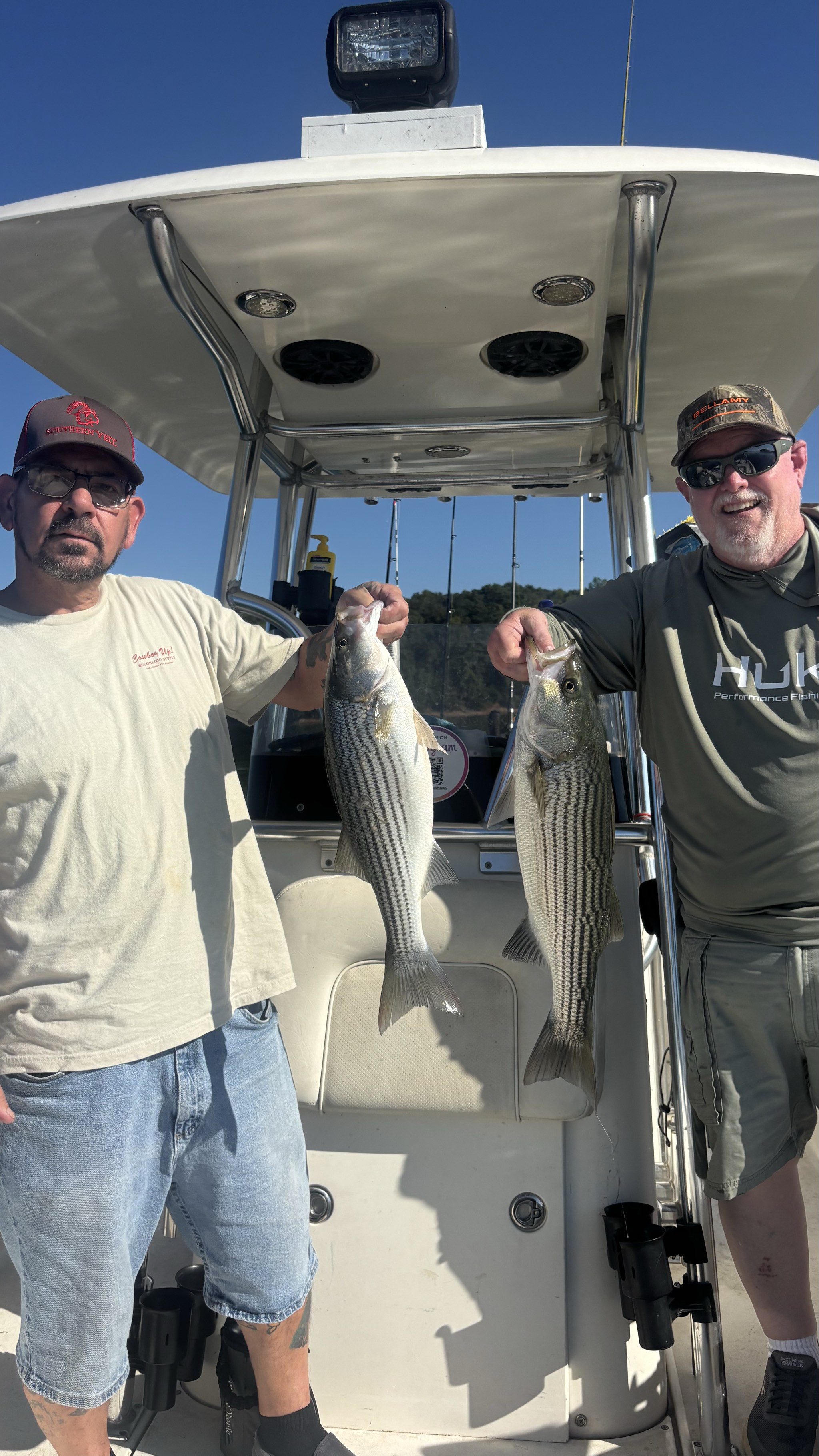 September Striped Bass and Spotted Bass Lanier