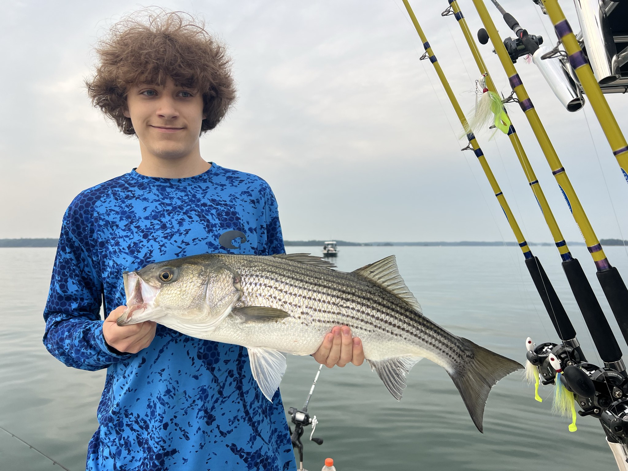 Striped Bass Action On Lake Lanier