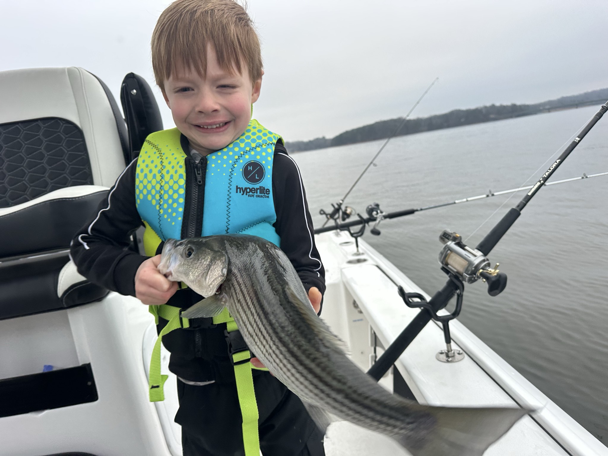 February Striped Bass Action On Lake Lanier