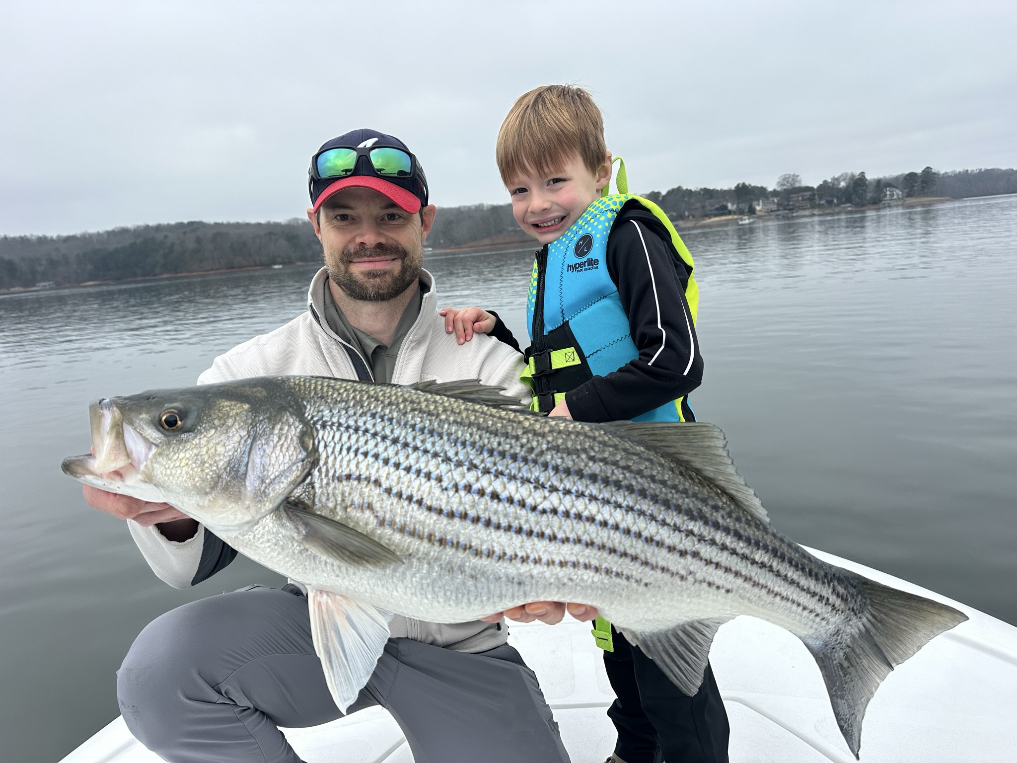 February Striped Bass Action On Lake Lanier