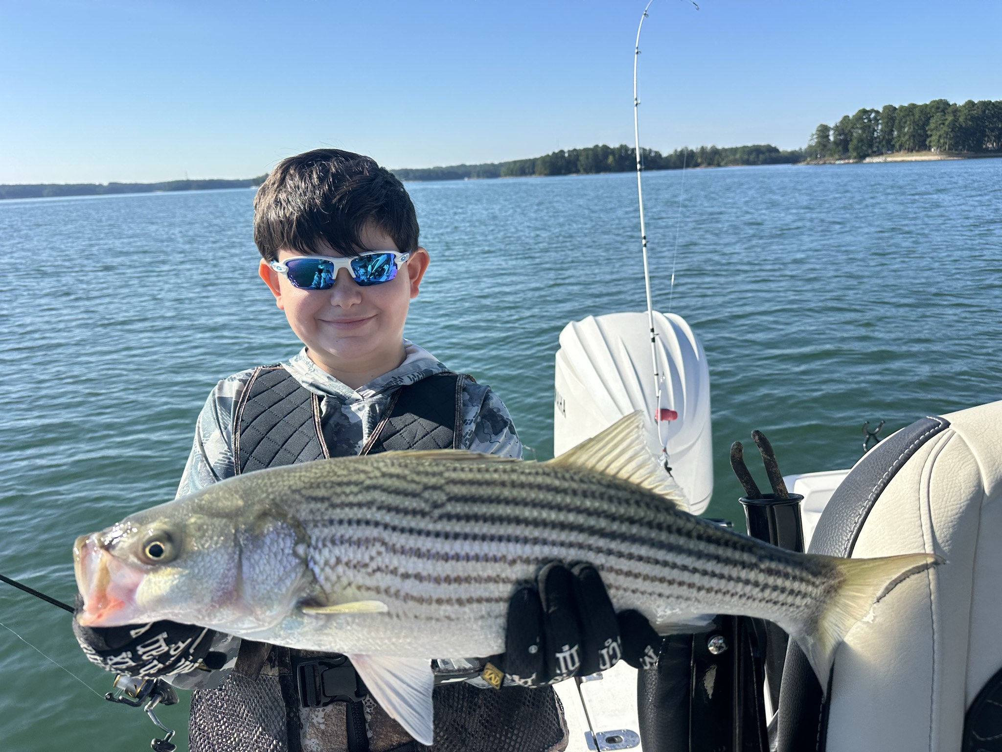 Dozen Striped Bass Strike Lake Lanier