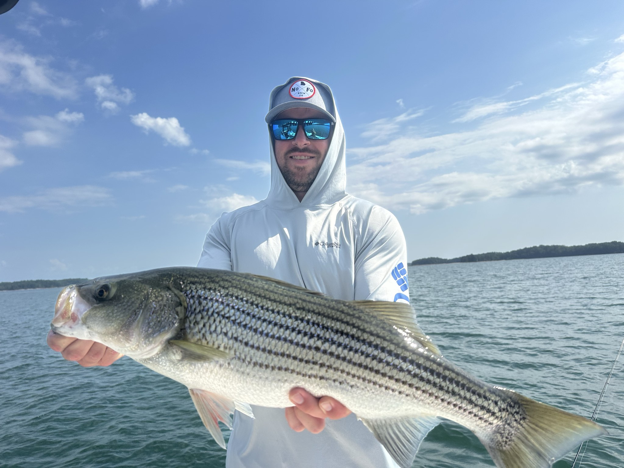 Striped Bass Bite Heats Up Lake Lanier