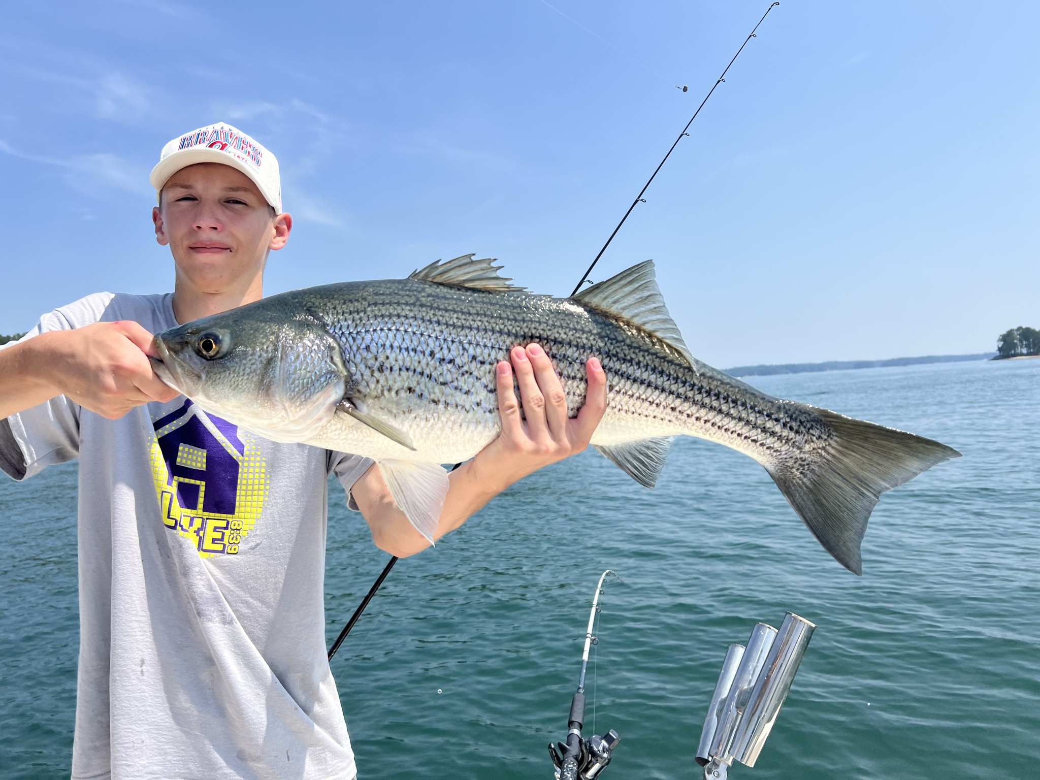 Trophy Striped Bass Lake Lanier Summer
