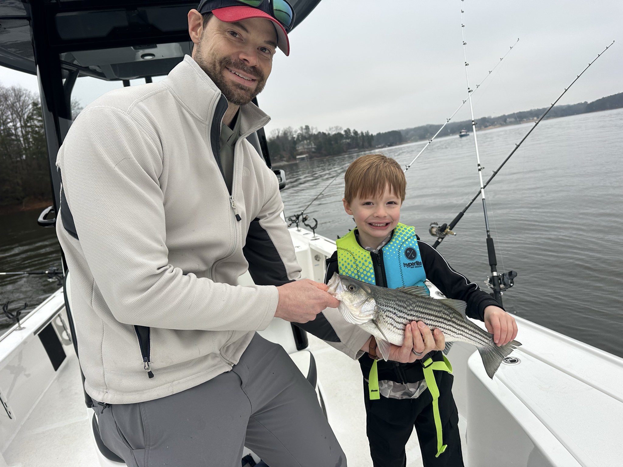 February Striped Bass Action On Lake Lanier