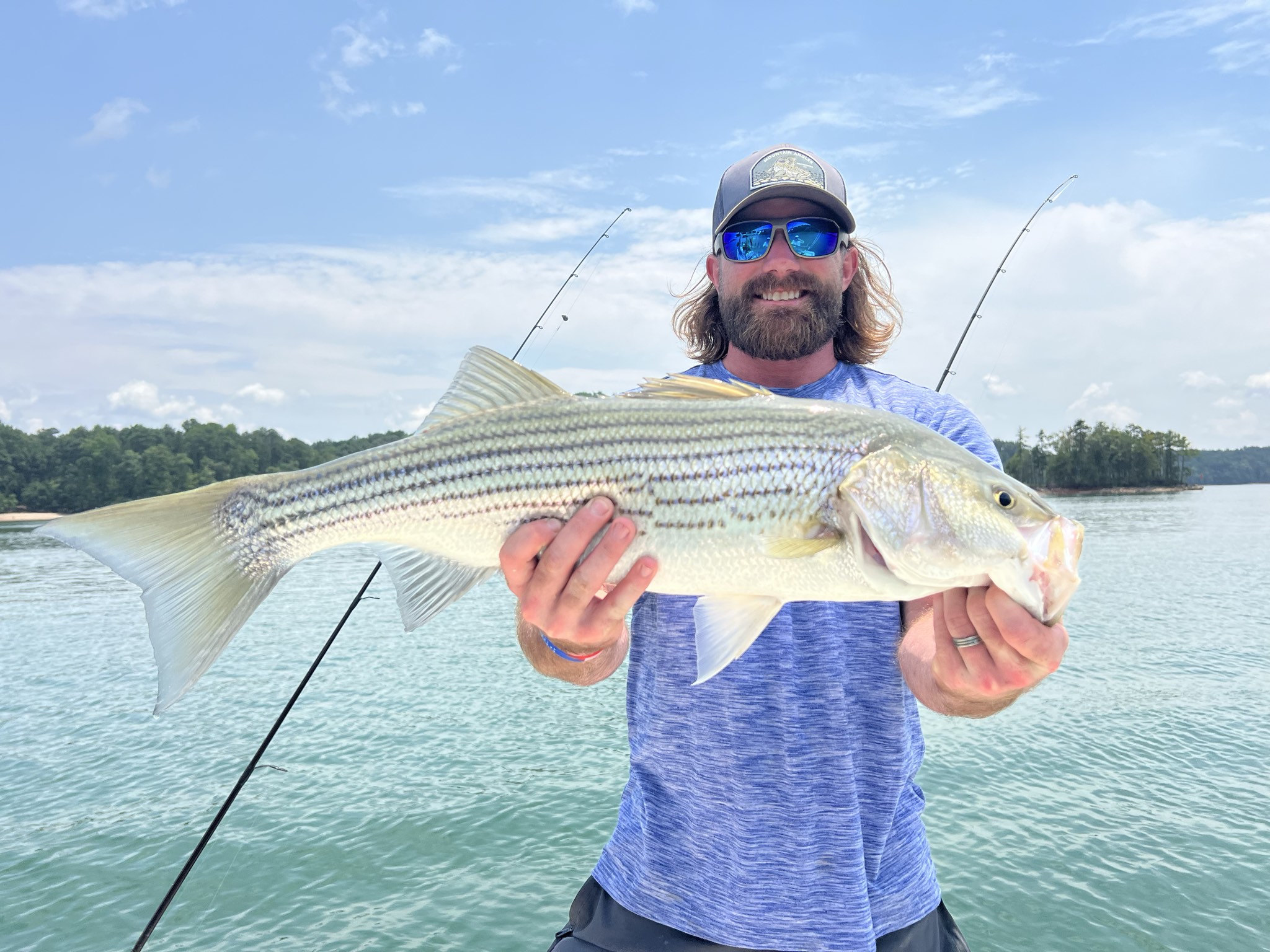 Striped Bass Action On Lake Lanier