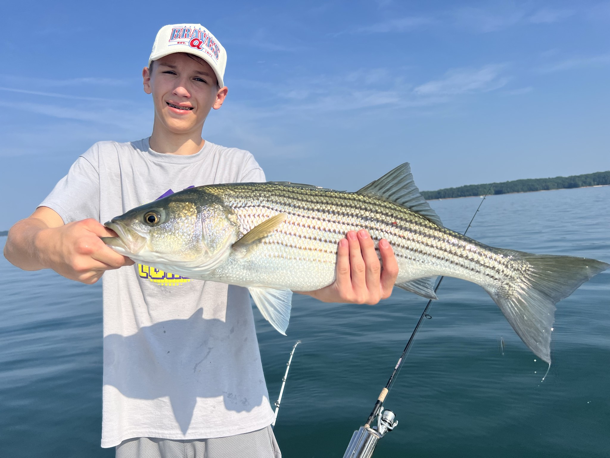 Trophy Striped Bass Lake Lanier Summer