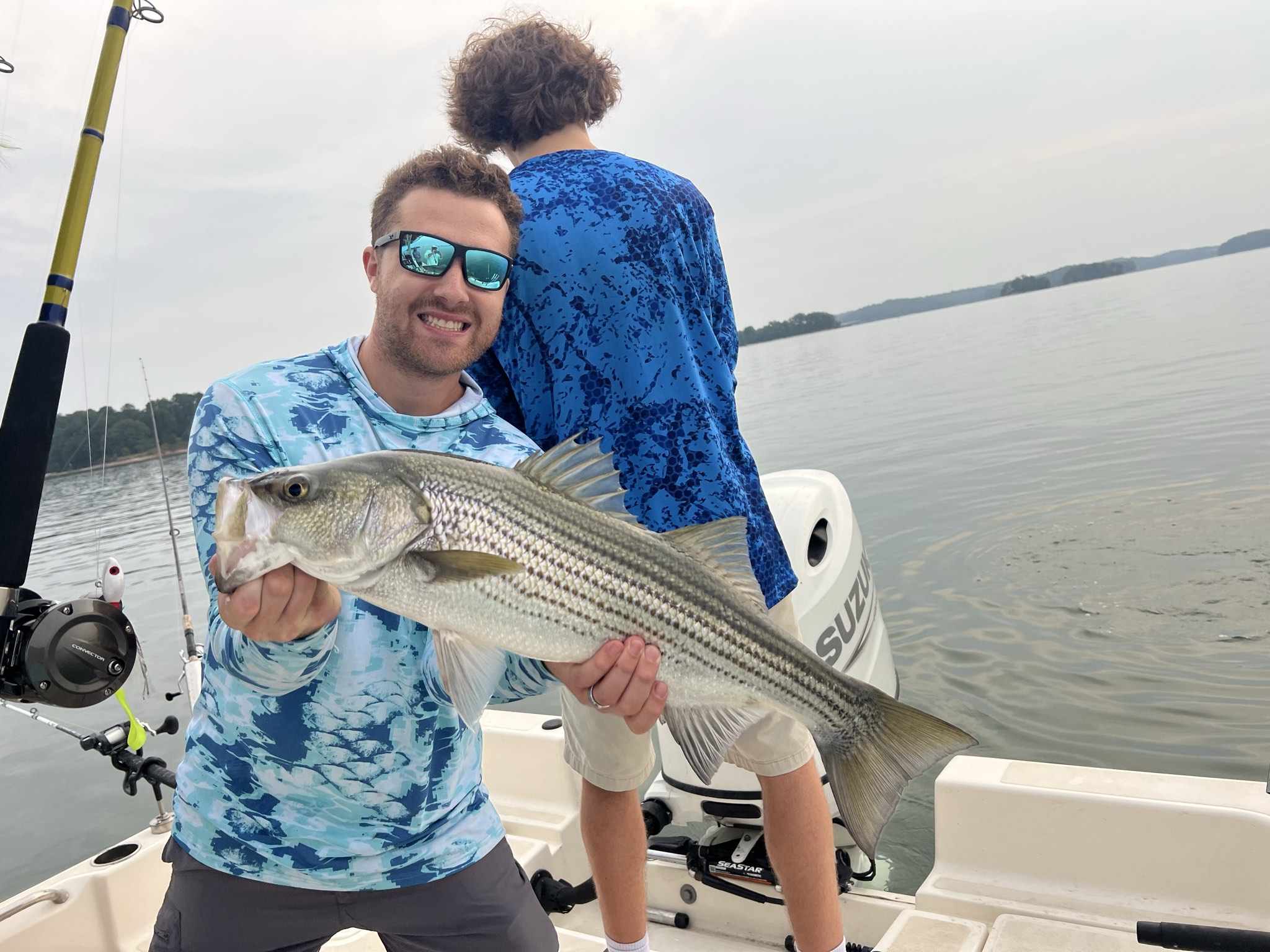 Striped Bass Action On Lake Lanier