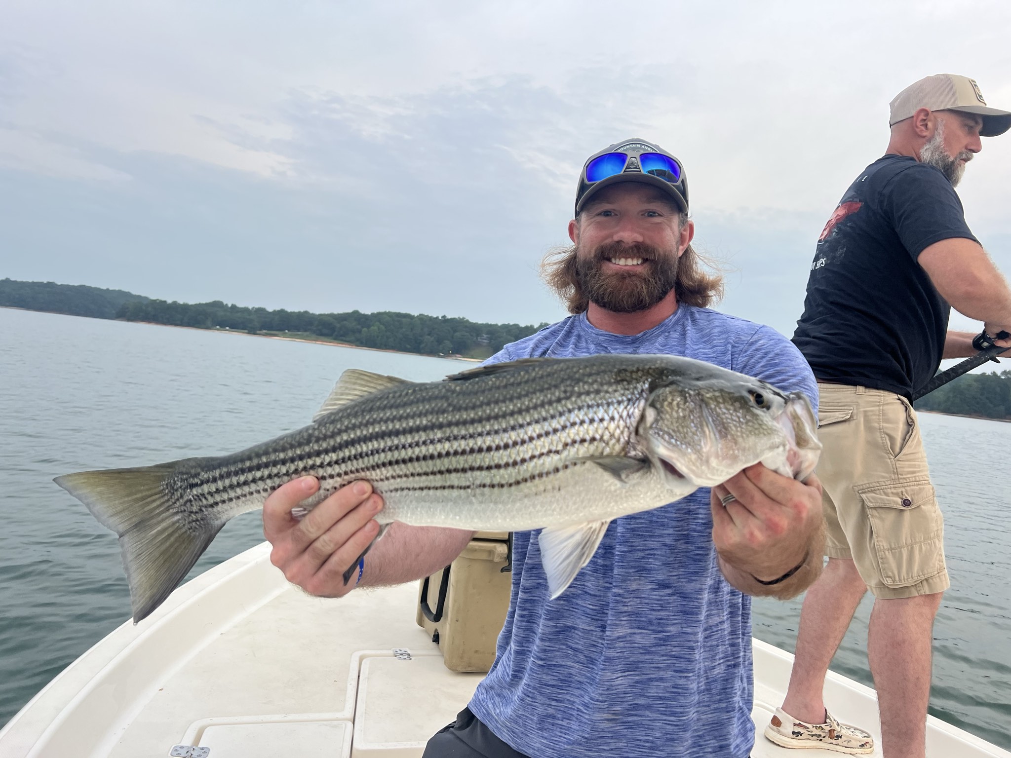 Striped Bass Action On Lake Lanier