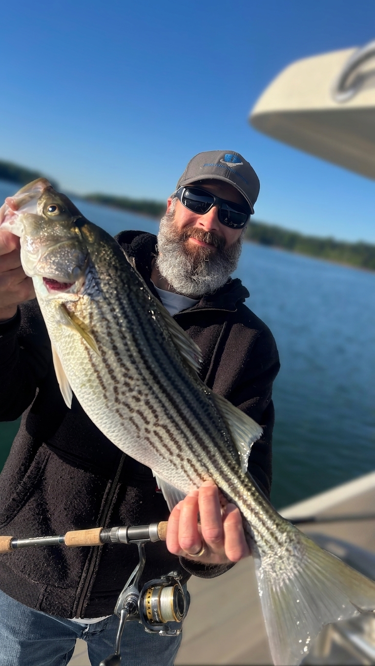 May Striped Bass And Spotted Bass On Lake Lanier