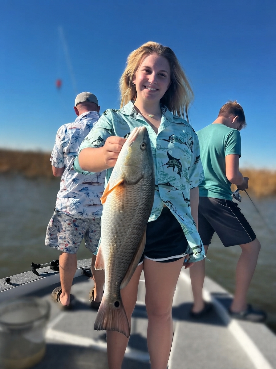 Red drum caught out of Venice, Oct 12, 2026