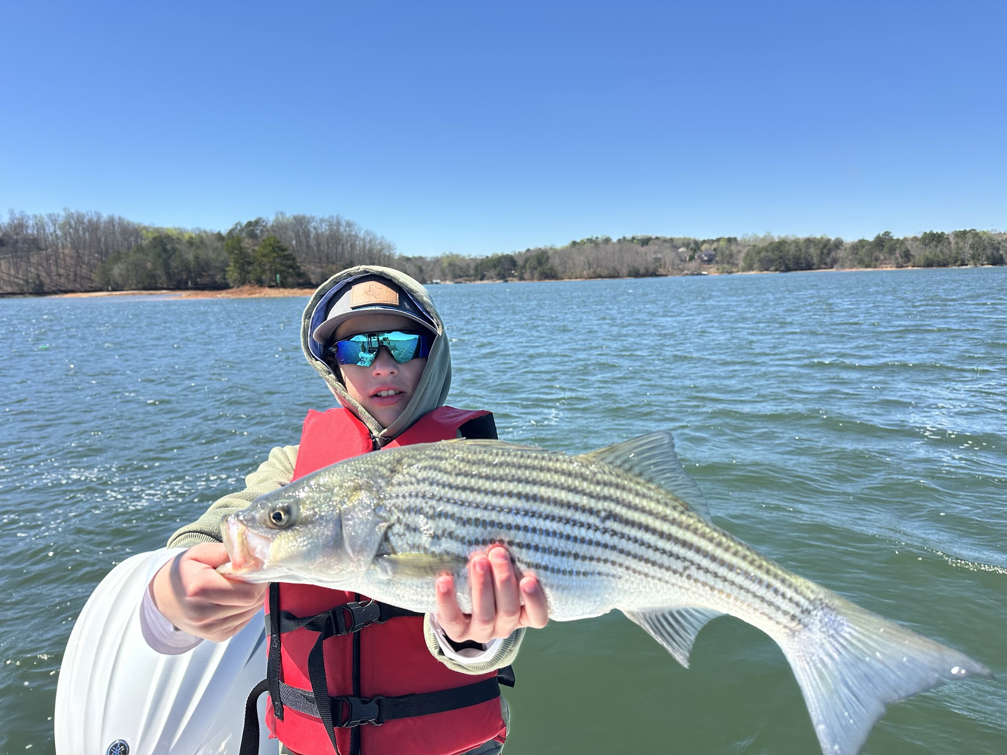 March Striped Bass And Spotted Bass Action