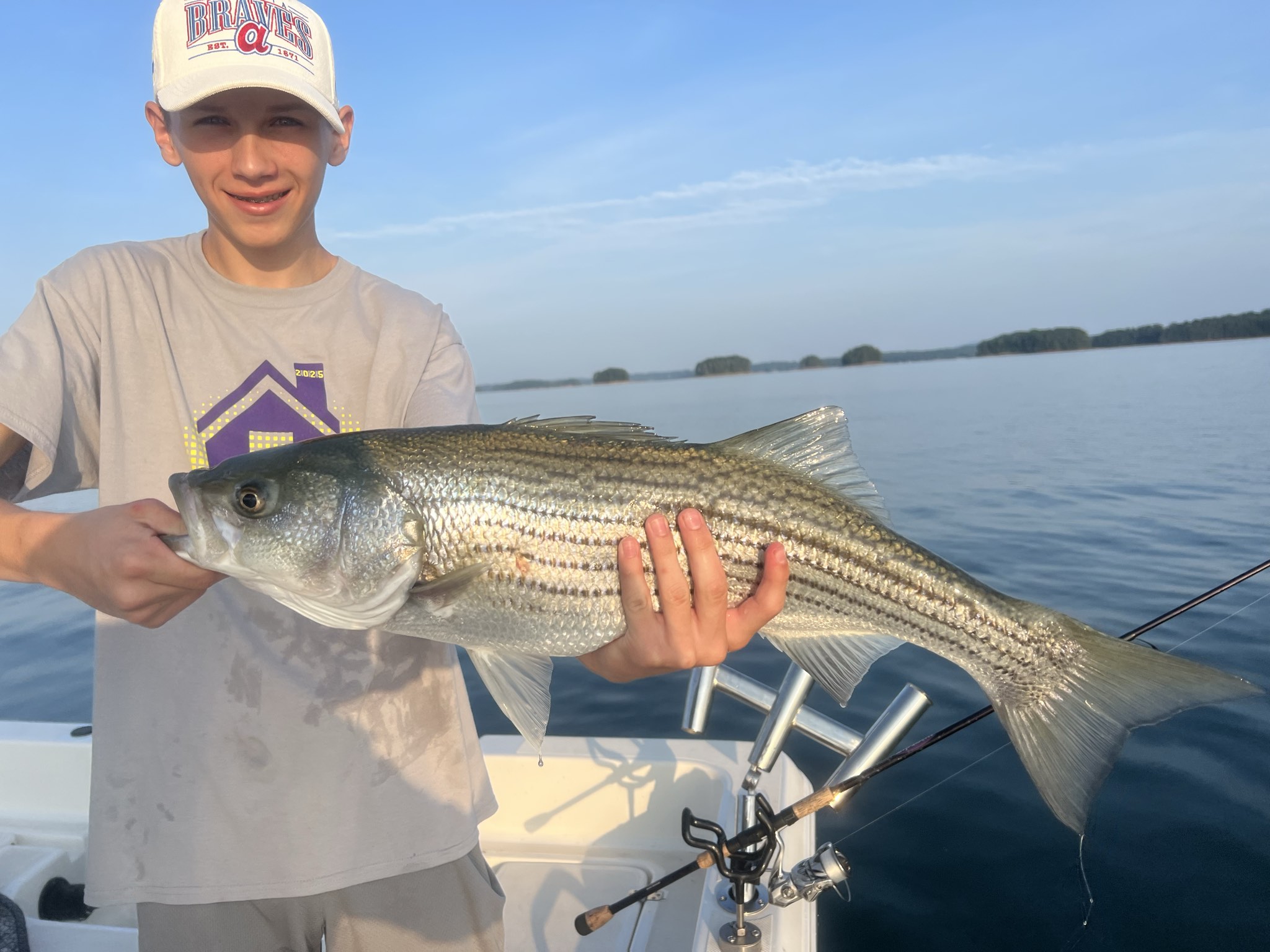 Trophy Striped Bass Lake Lanier Summer