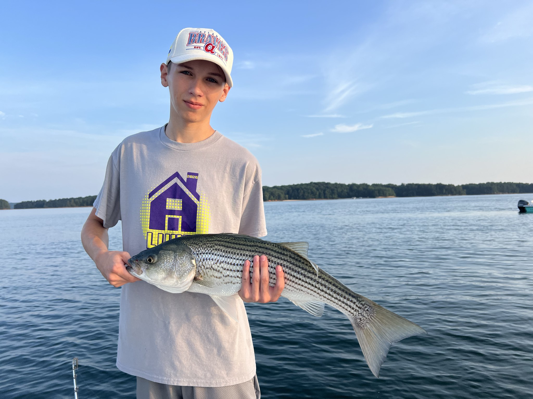 Trophy Striped Bass Lake Lanier Summer