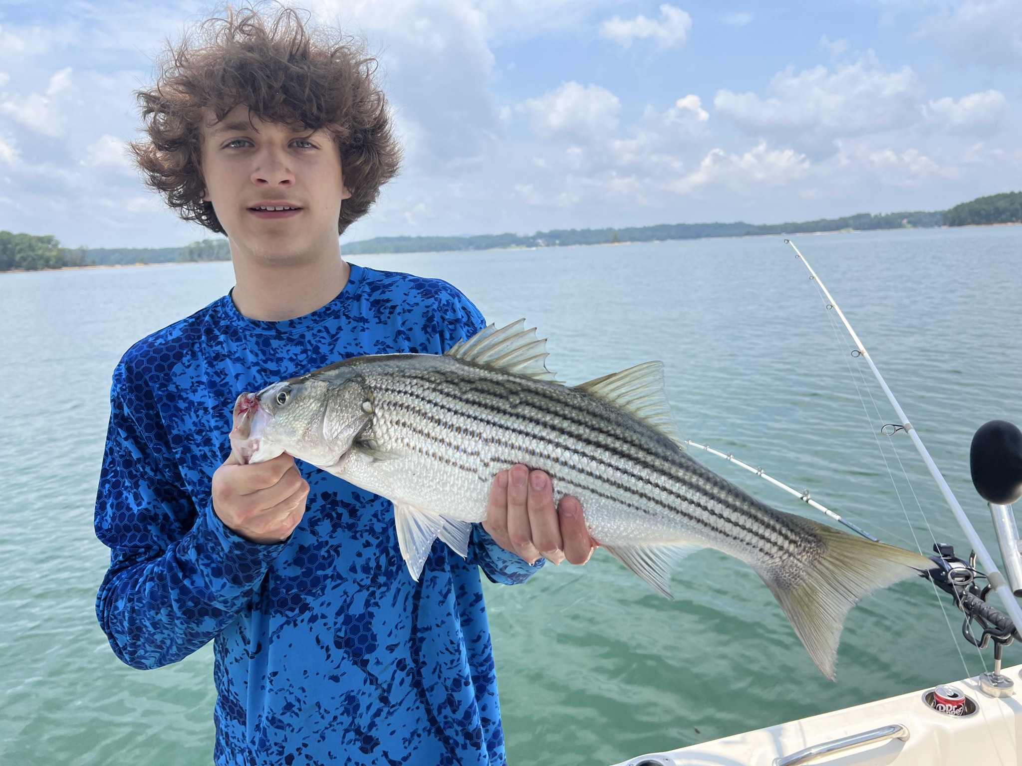Striped Bass Action On Lake Lanier