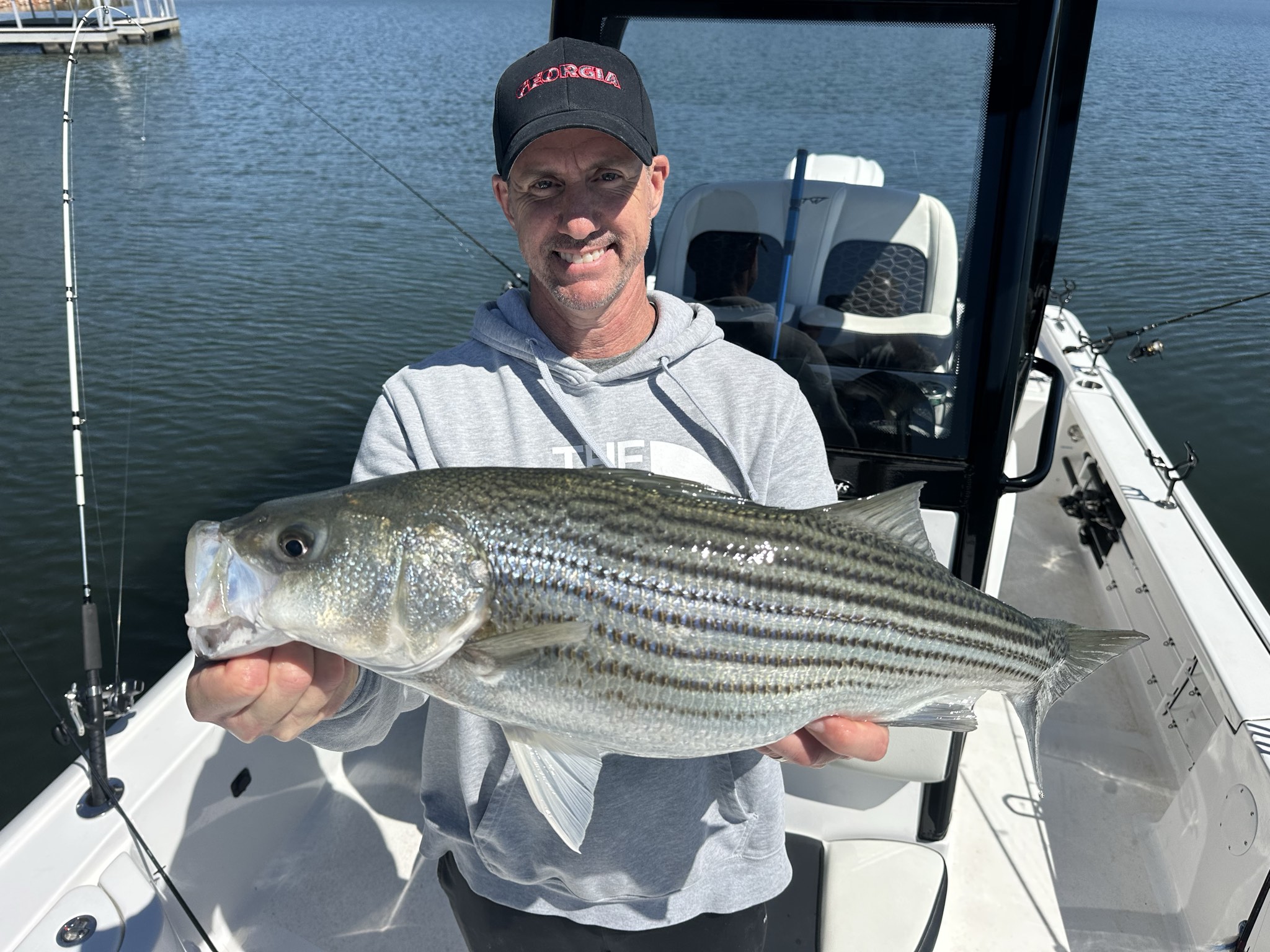 April Striped Bass And Spotted Bass On Lake Lanier