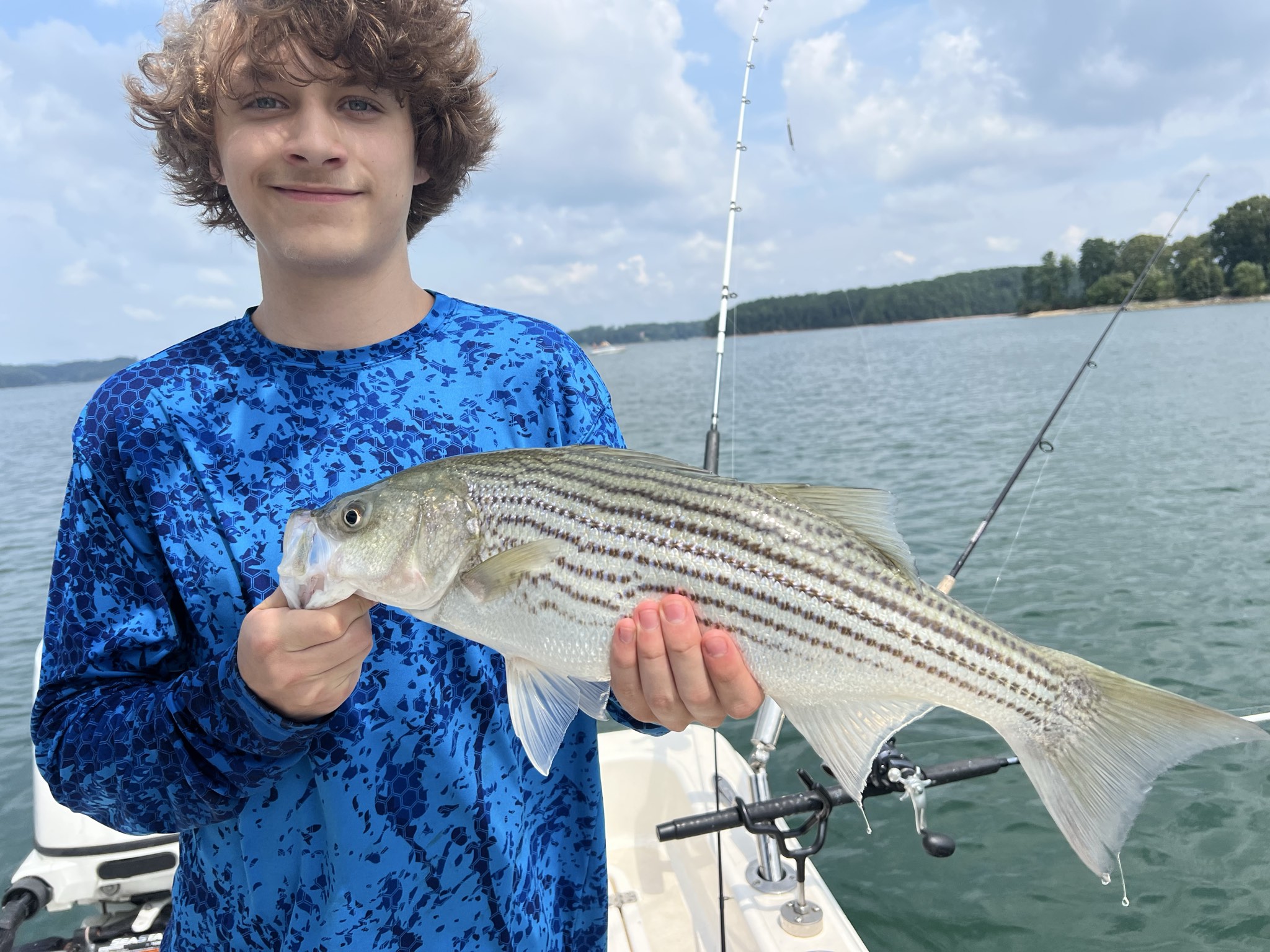 Striped Bass Action On Lake Lanier