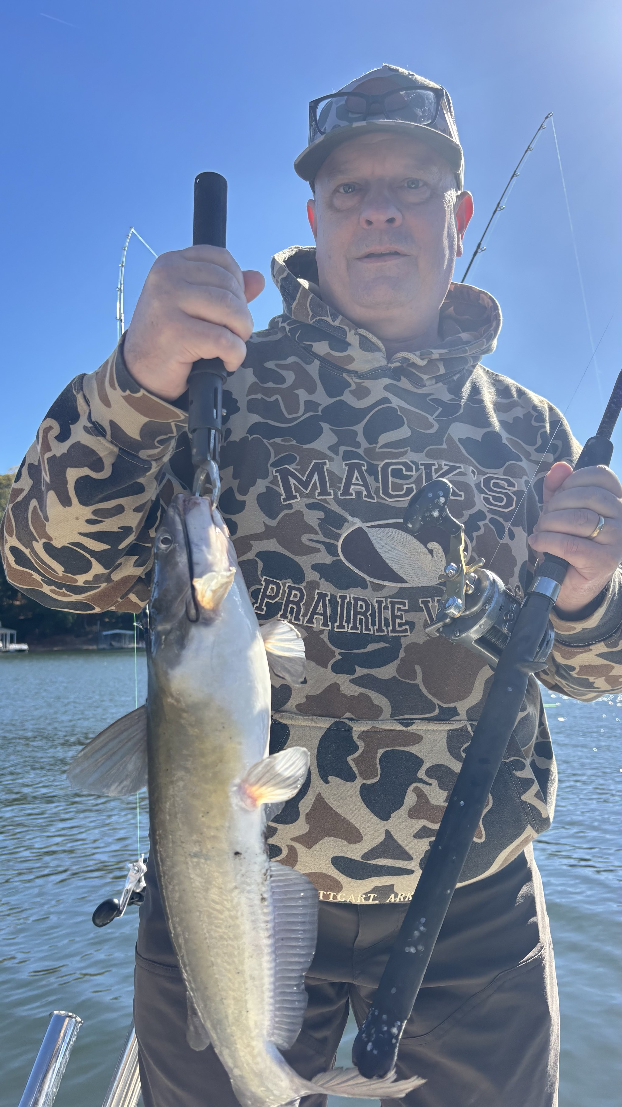 Channel catfish caught on Lake Lanier, Oct 25, 2026