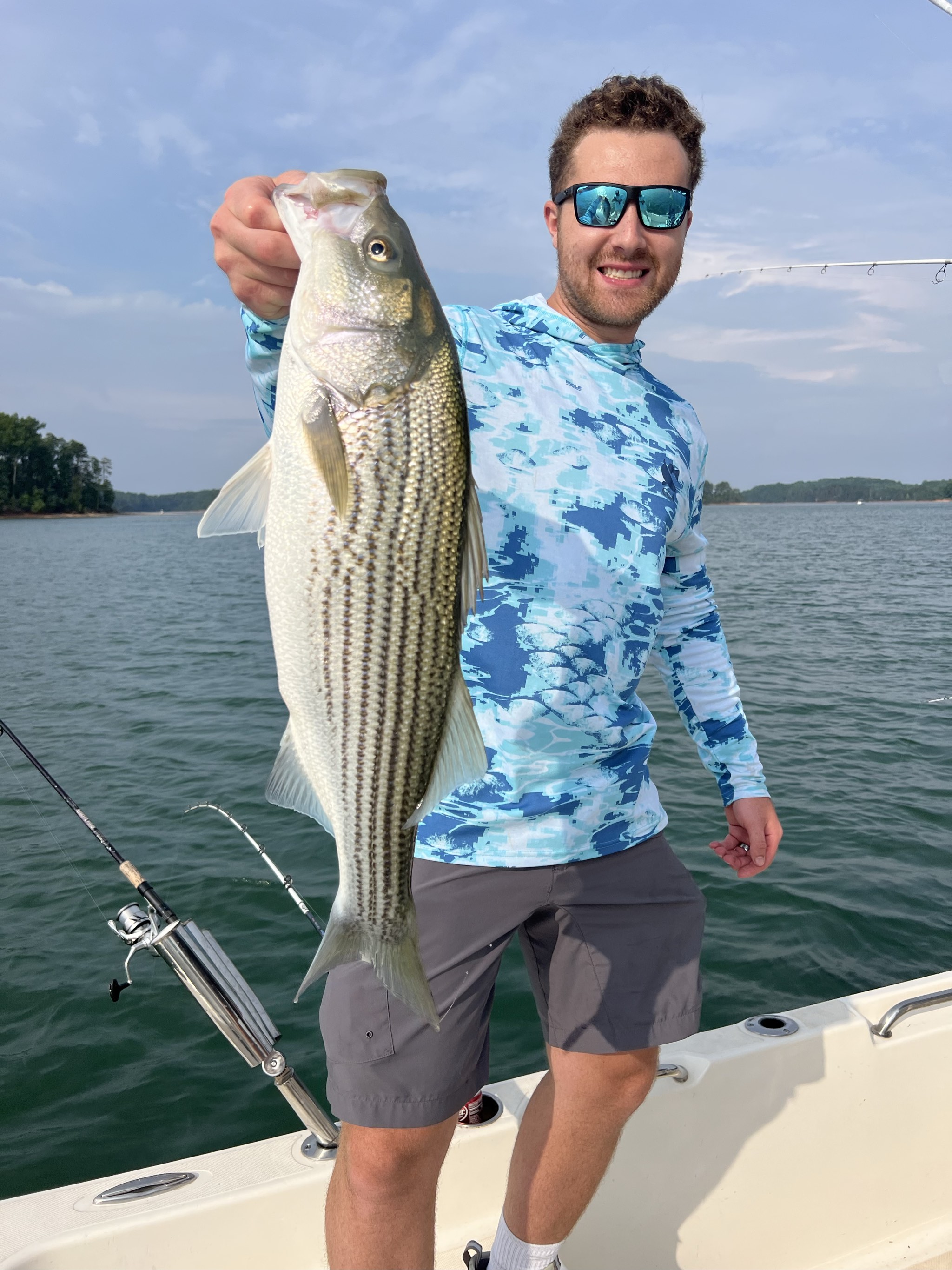 Striped Bass Action On Lake Lanier