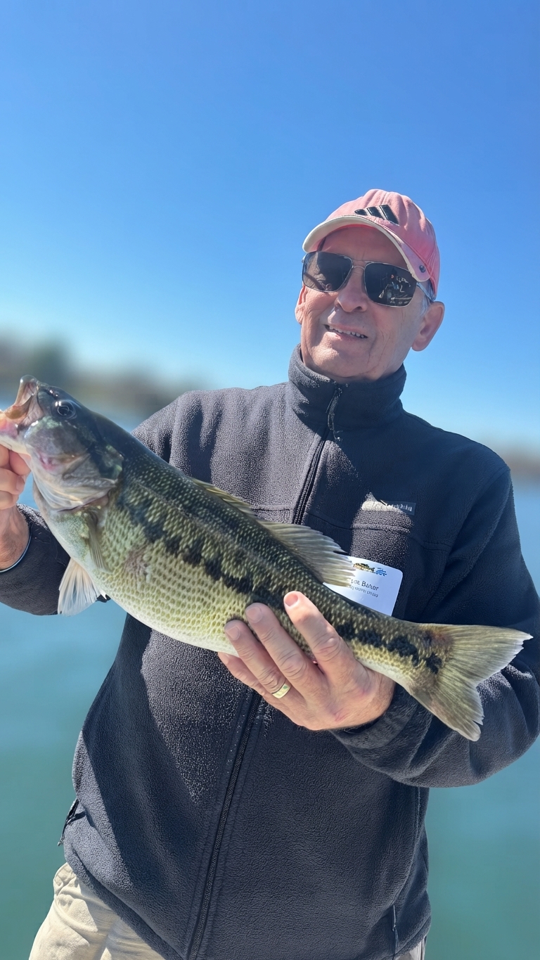 Spotted bass caught on Lake Lanier, Oct 23, 2026