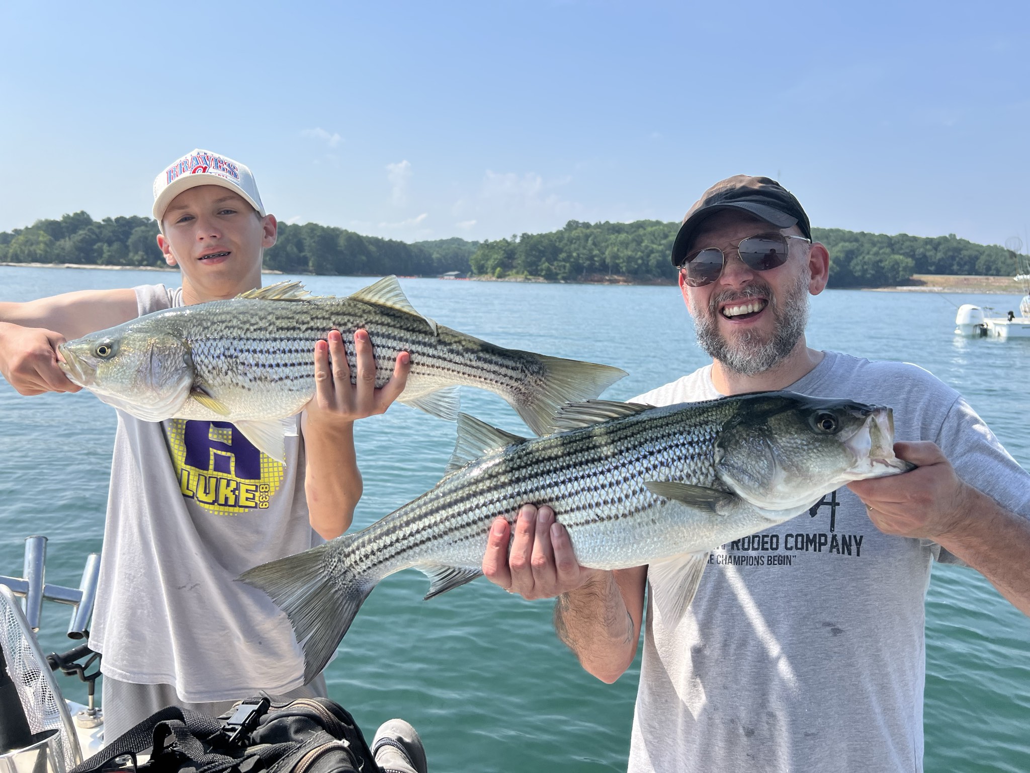 Trophy Striped Bass Lake Lanier Summer