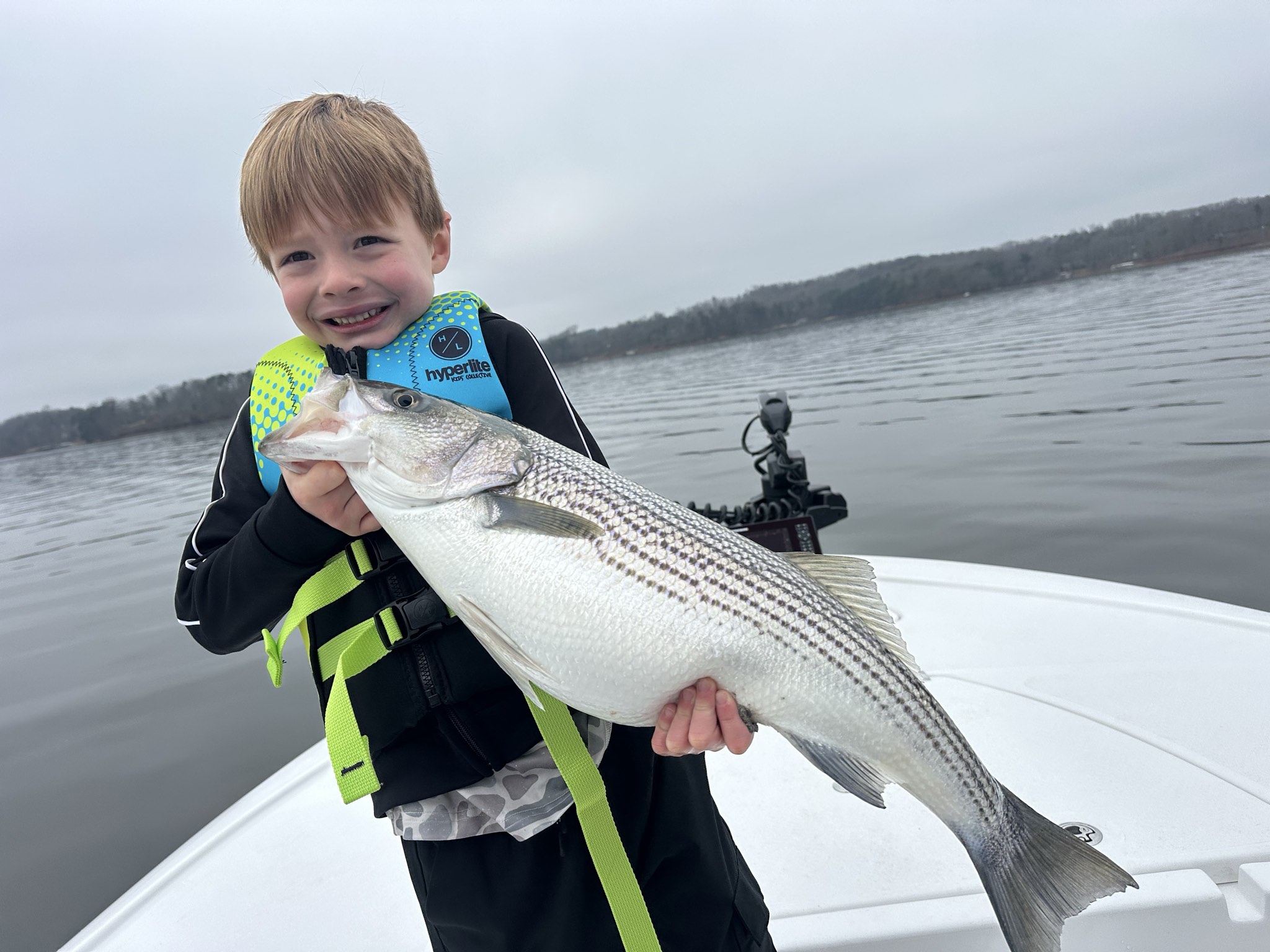 February Striped Bass Action On Lake Lanier
