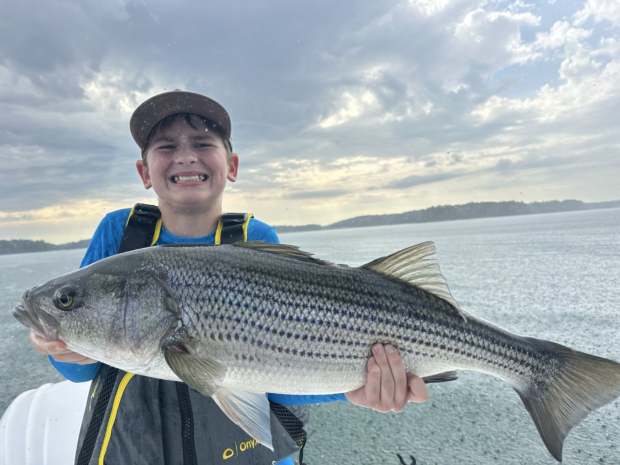 Striped Bass Action on Lake Lanier
