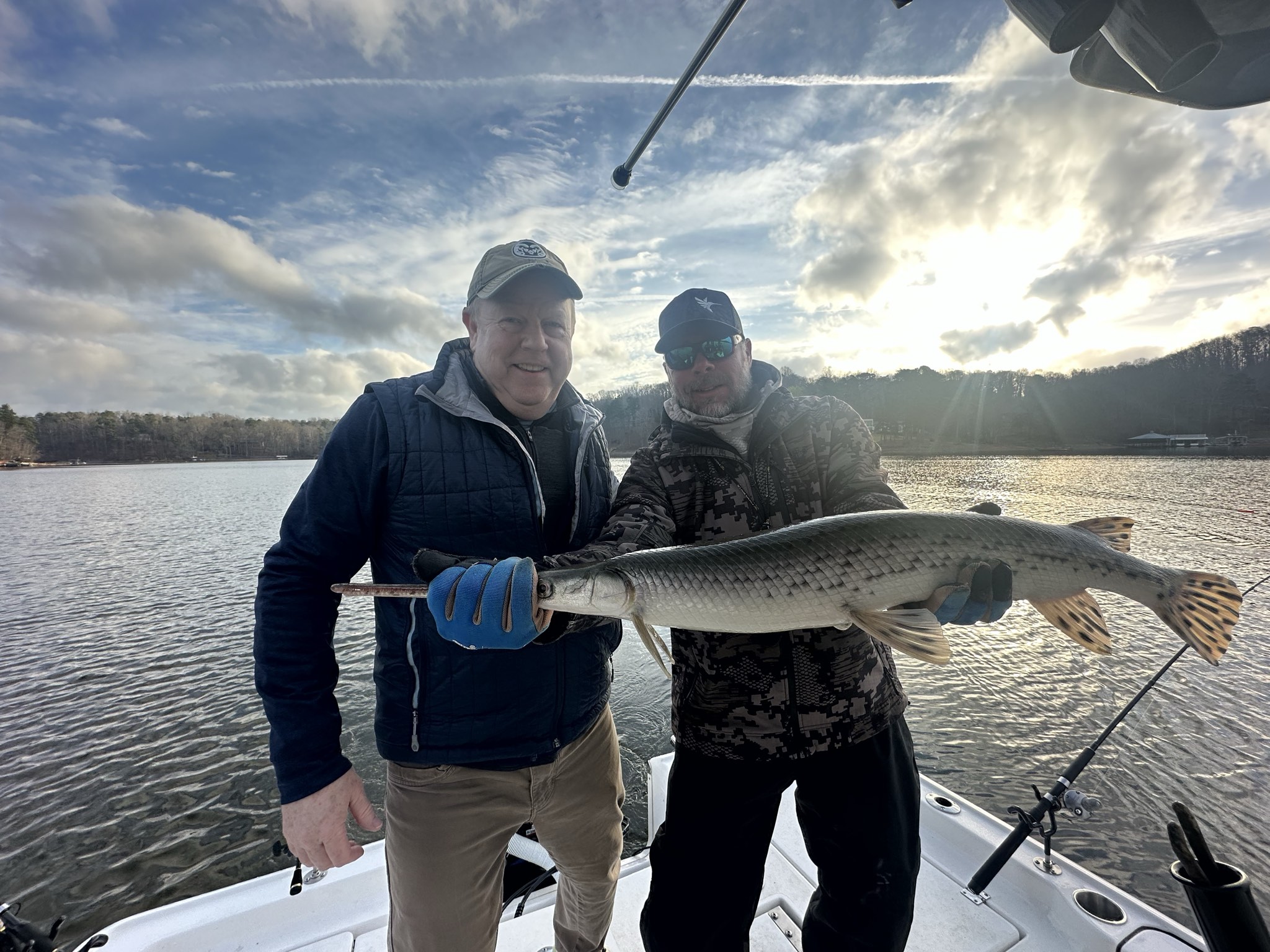 Spring Striped Bass And Spotted Bass On Lake Lanier